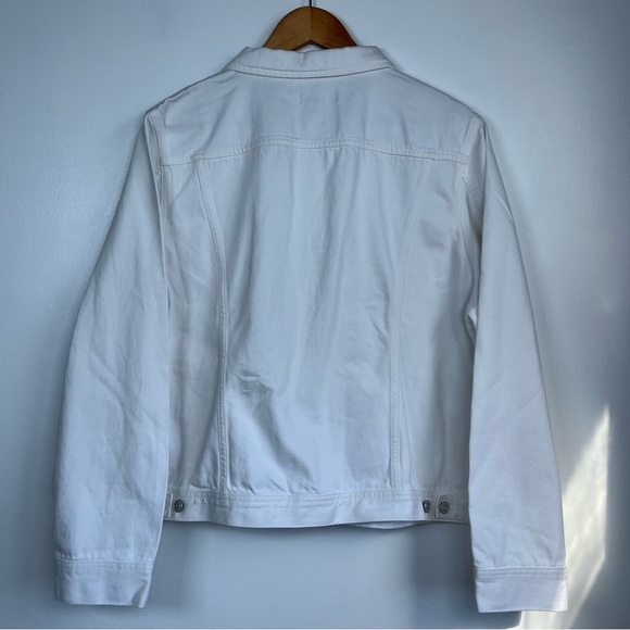 NWT J.Crew Size 2X LDenim blazer-jacket Women’s in white - Picture 6 of 15